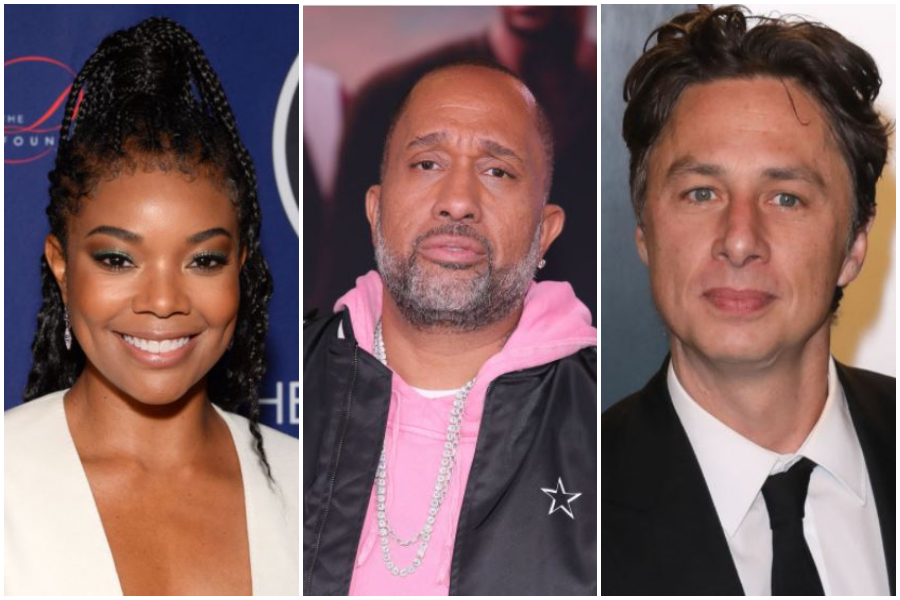 Gabrielle Union, Kenya Barris and Zach Braff