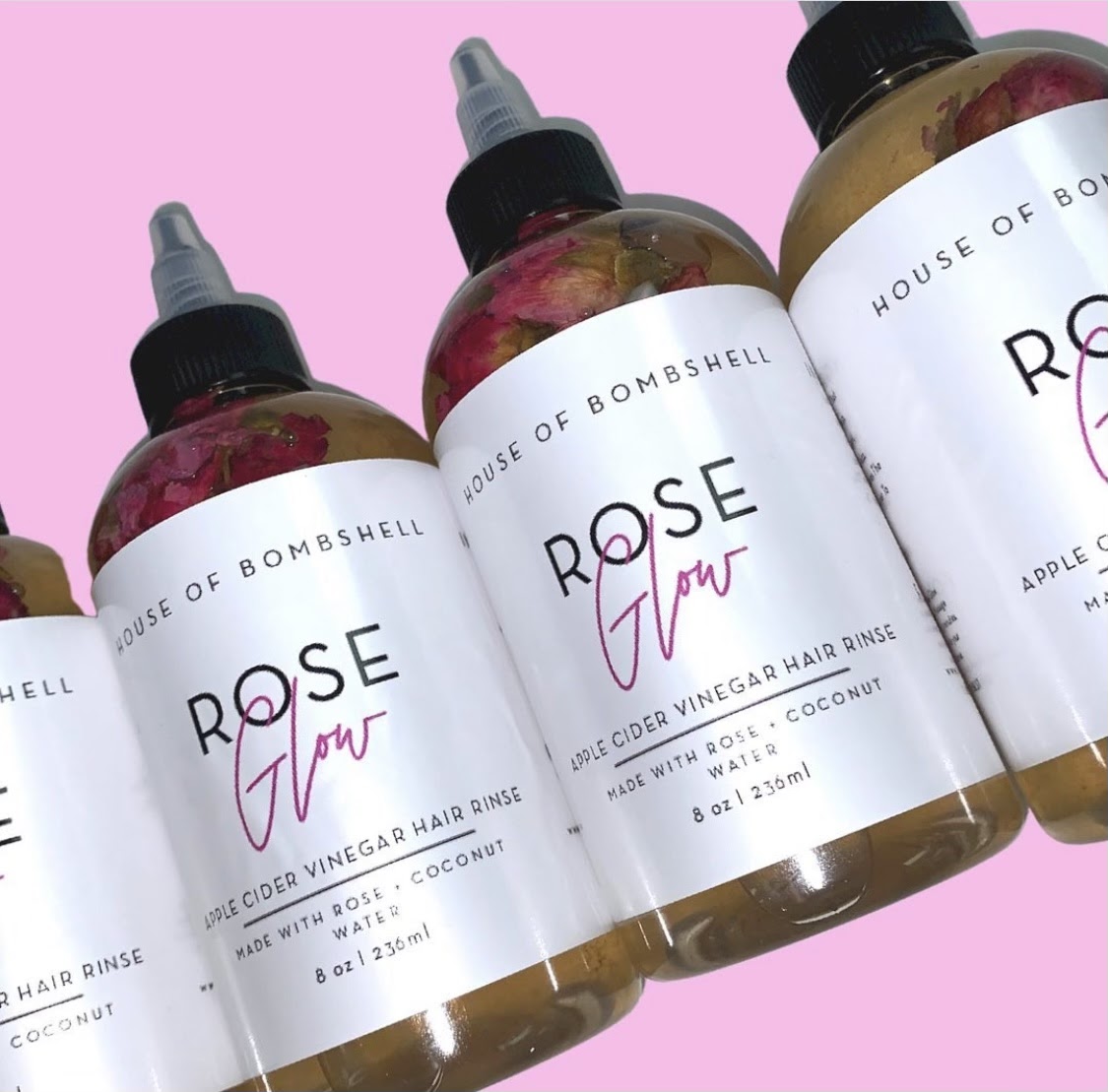 House of Bombshell Rose Glow Rinse