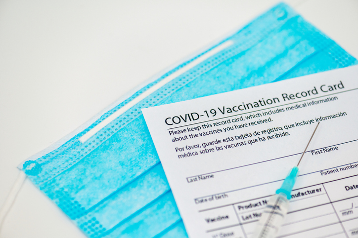 vaccination record card