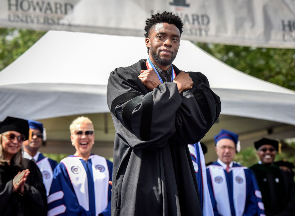 Howard University holds its' commencement ceremonies with famous alum Chadwick Boseman as guest speaker in Washington, DC.