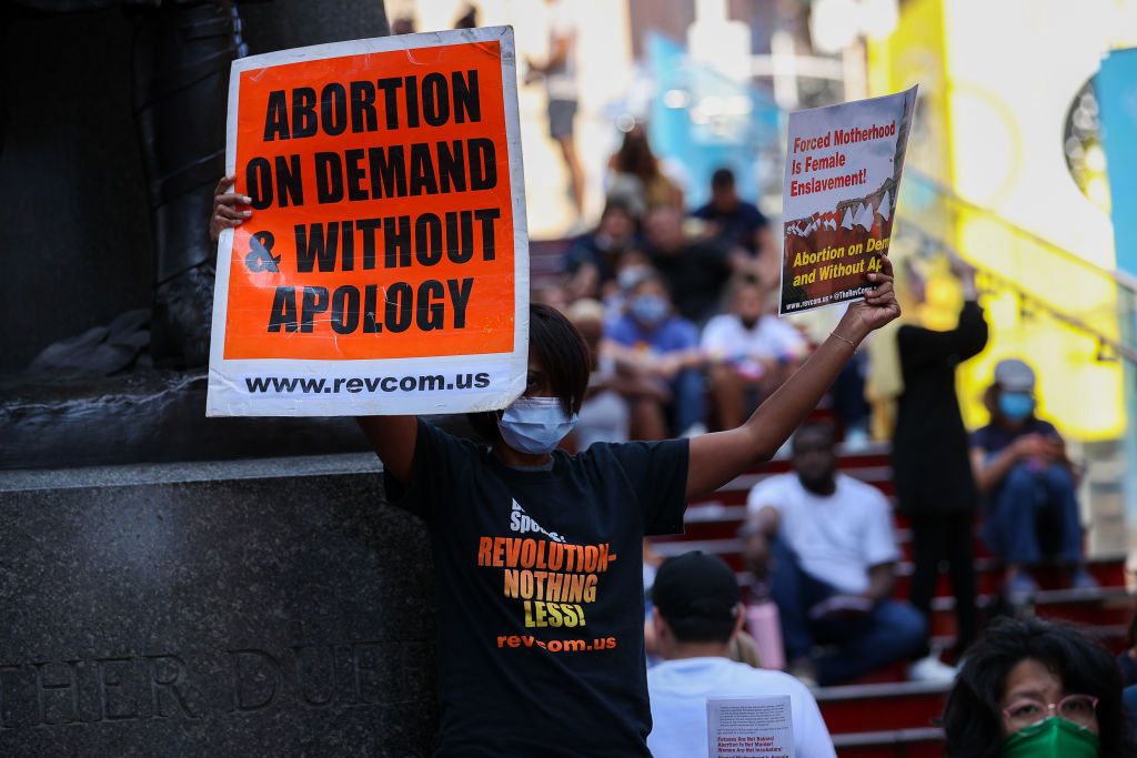 Protest at Times Square as Texas bans abortion