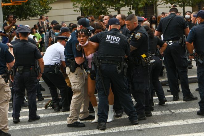 Black Lives Matters Protesters Arrested Outside Met Gala