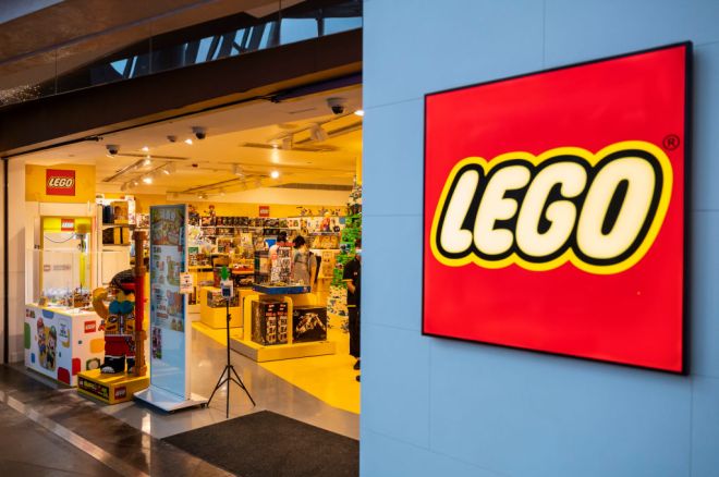 Danish toy brand Lego official store seen in Hong Kong...